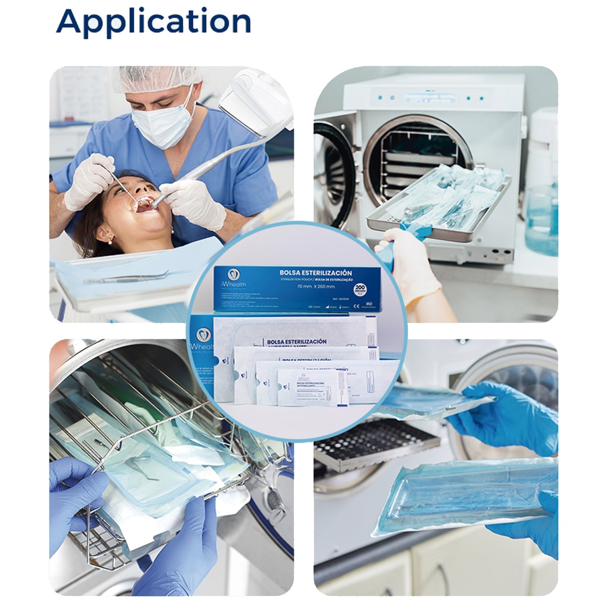 Sterilization Pouch Iwhealth Aplication